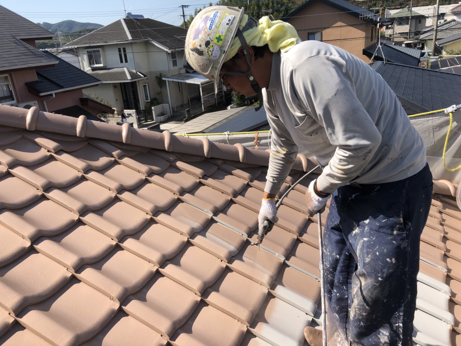 大町町にて外壁屋根断熱塗料ガイナ塗り替え工事 上峰町工場にて屋根塗り替え工事 腰壁高弾性防水遮熱塗装を行いました Veシステムズ プロタイムズ佐賀駅前店